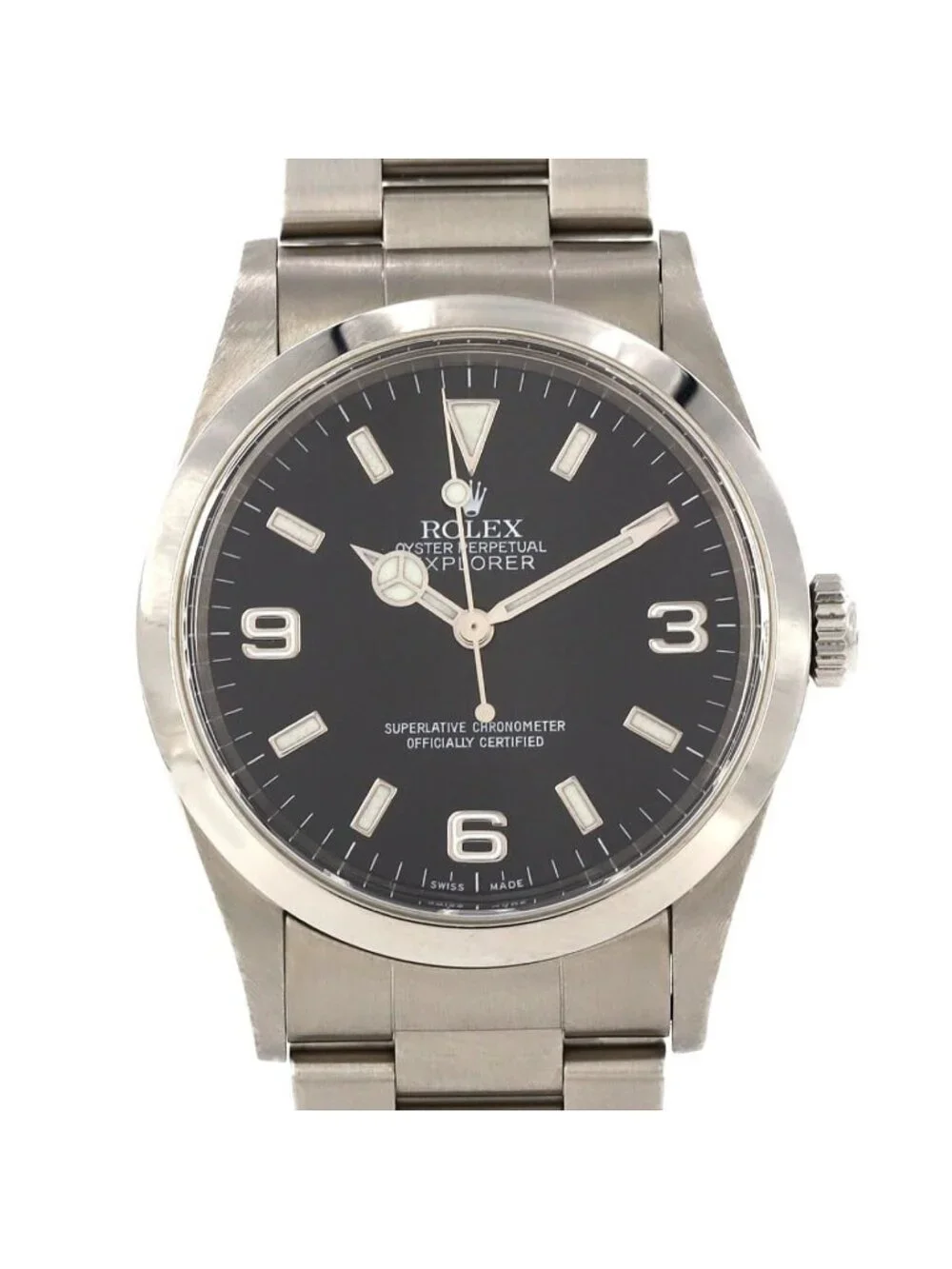 Rolex Explorer I SS Automatic Winding a Number Watch